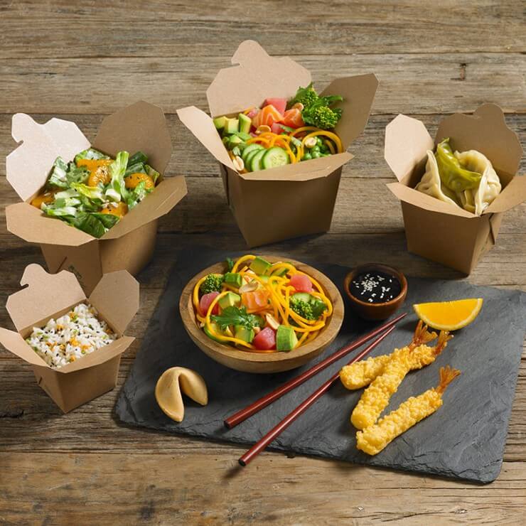 Fold-Pak® Earth: Natural kraft appearance, classic design