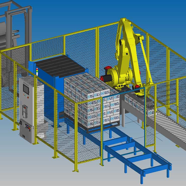 Robotic Palletizer RP-C conveyor series 