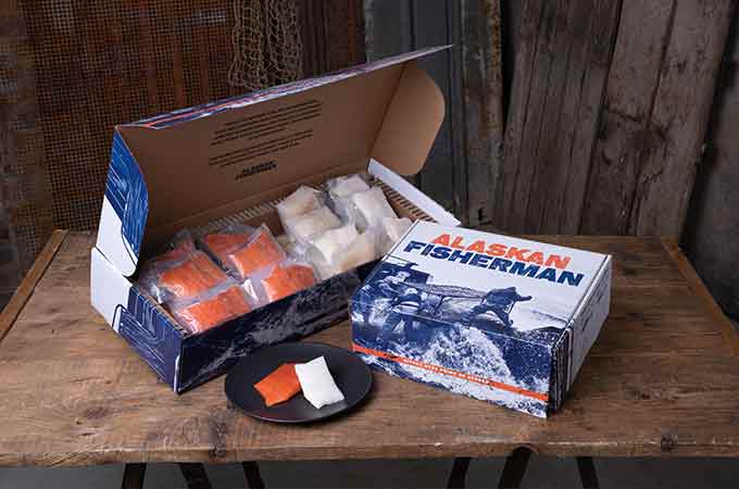 Alaskan Fish Corrugated Box