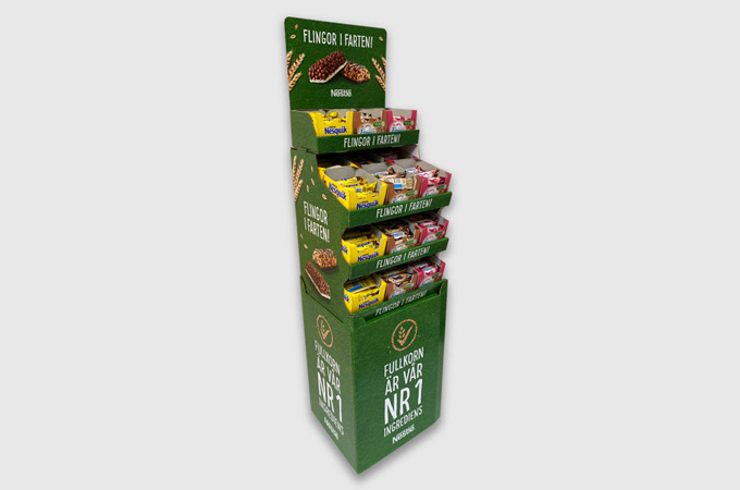 corrugated retail display