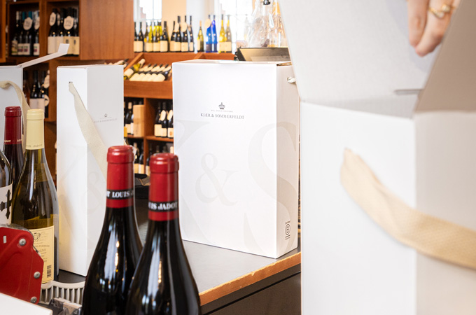 Kjær & Sommerfeldt wine premium packaging