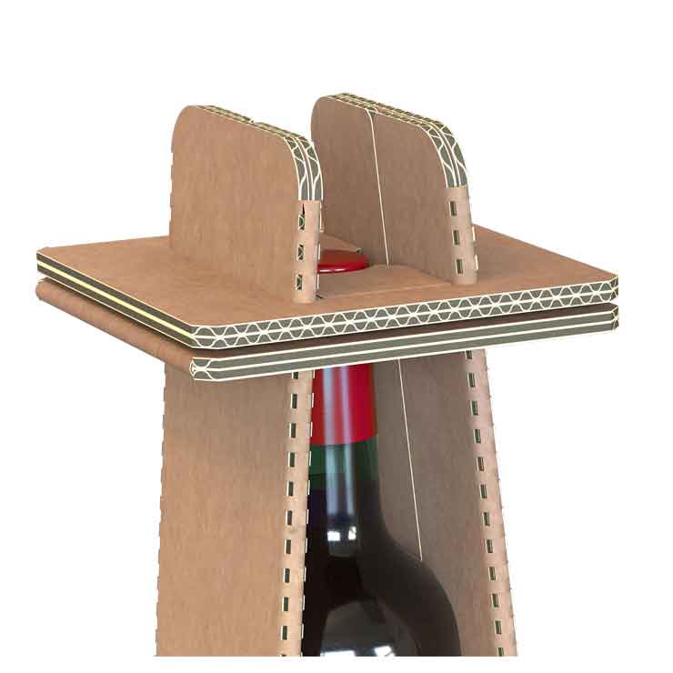 Single Bottle Packaging - Pyramid Insert