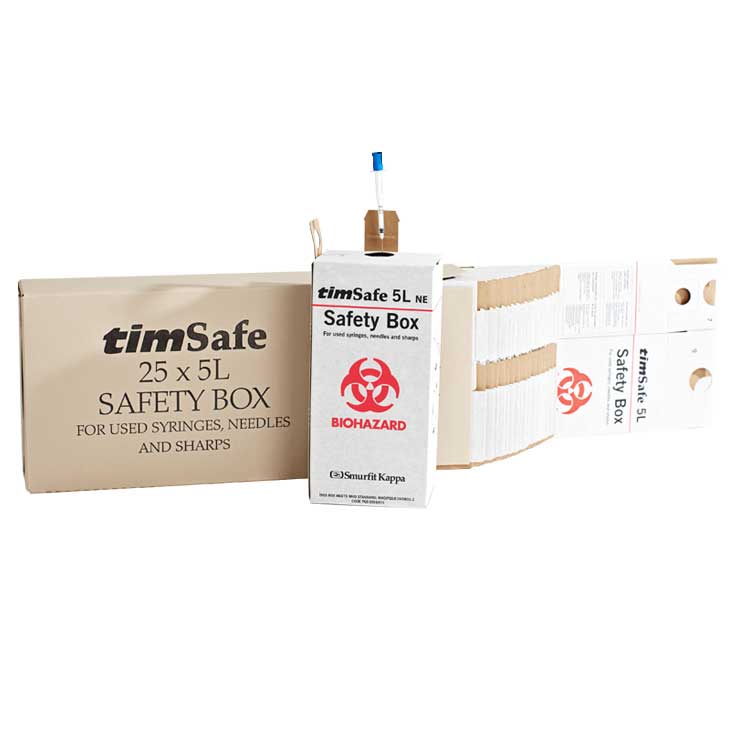 Timsafe Safety Box Sharps Container