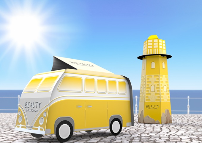 Custom Shaped Rigid Box for Summer Products