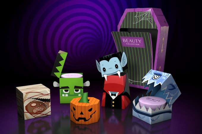 Halloween Beauty Packaging Monster Shapes