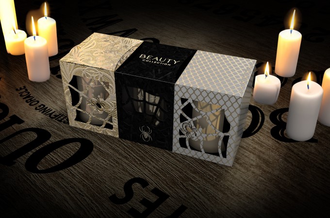 Halloween Beauty Packaging Candles