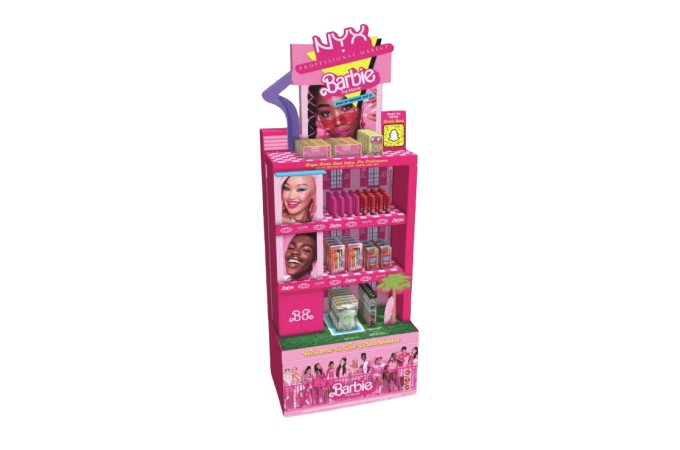NYX Barbie retail display