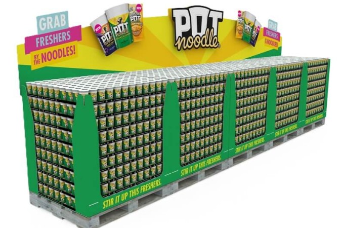 Pot Noodles Retail Display