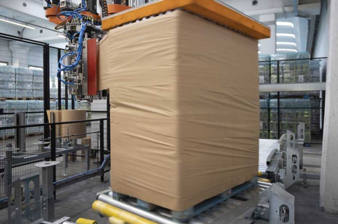 sustainable paper pallet wrap