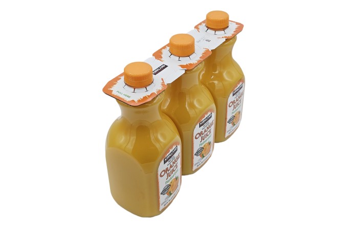 Kirkland orange juice paper handles