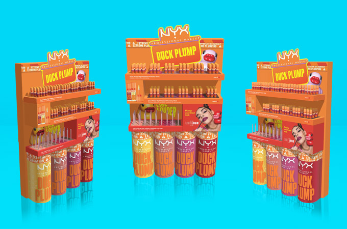 NYX Duck Lip Gloss Display