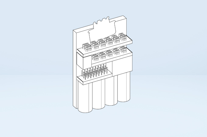 NYX Duck Lip Gloss Display Line art