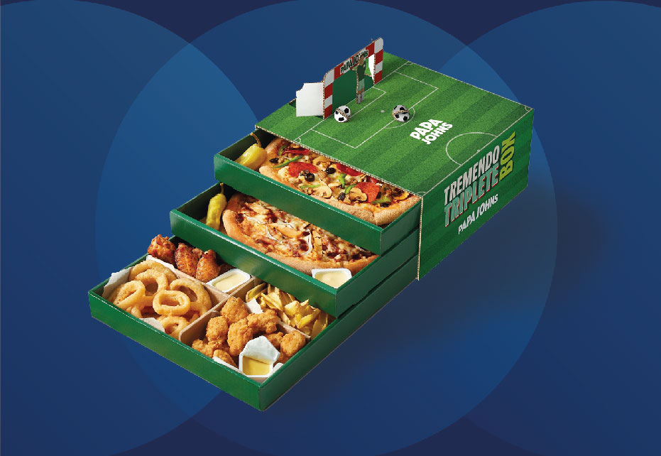 Papa Johns and Smurfit Westrock box