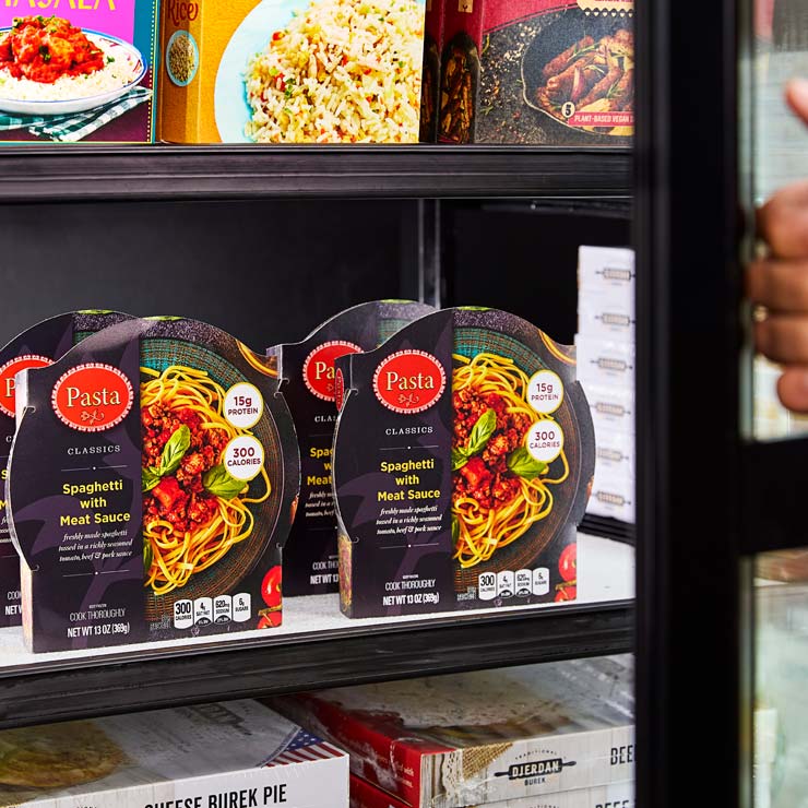 frozen pasta packaging