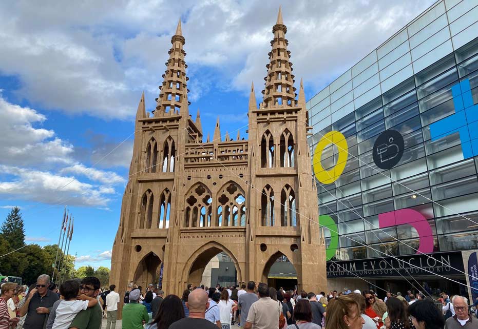 Lifesize corrugated cathedral