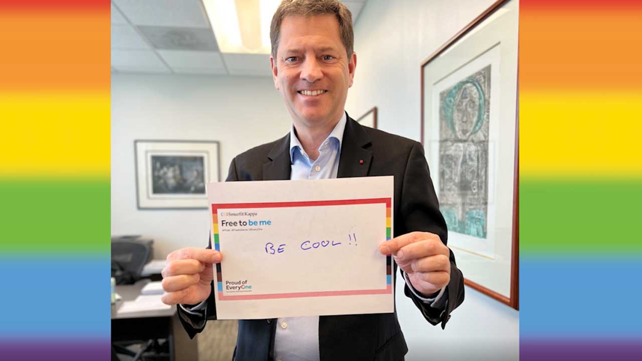 Tony Smurfit supporting Free To Be Me initiative