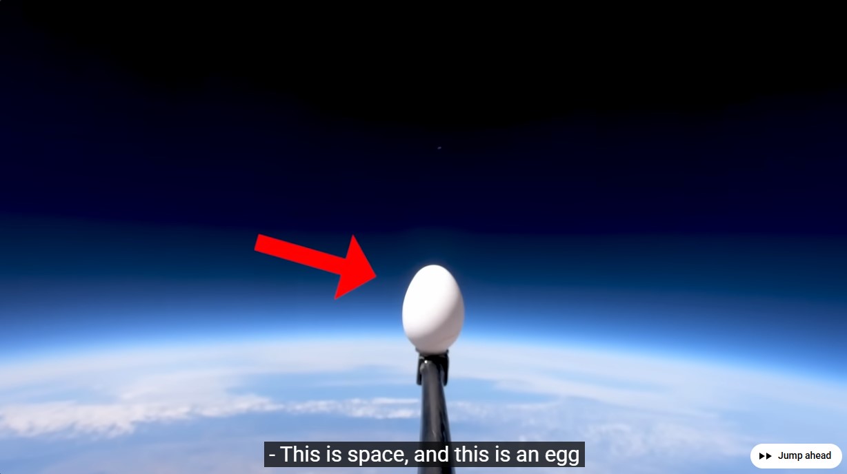 egg drop from space