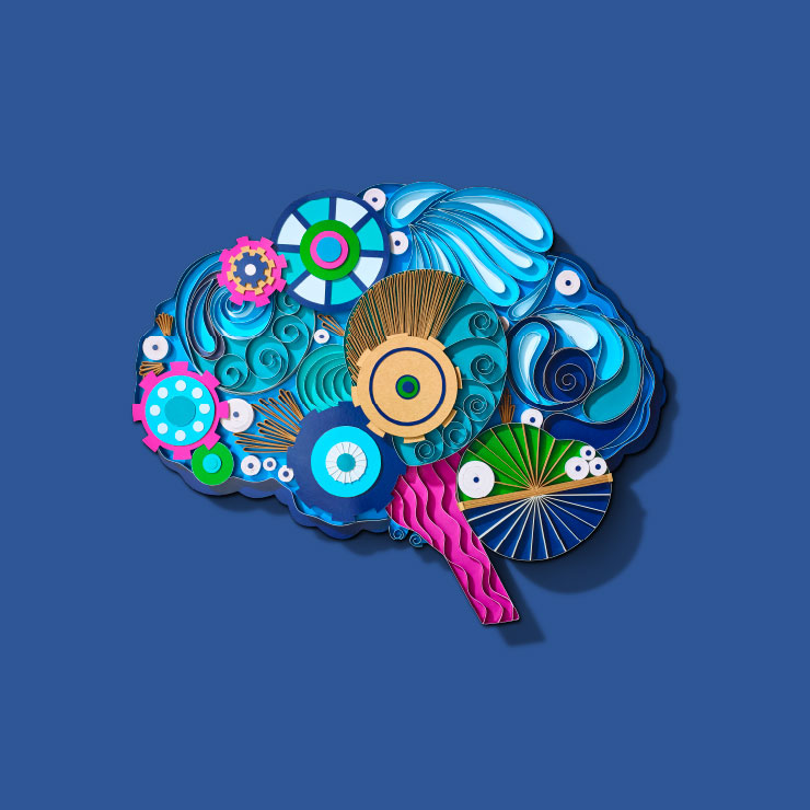 Brain made of paper