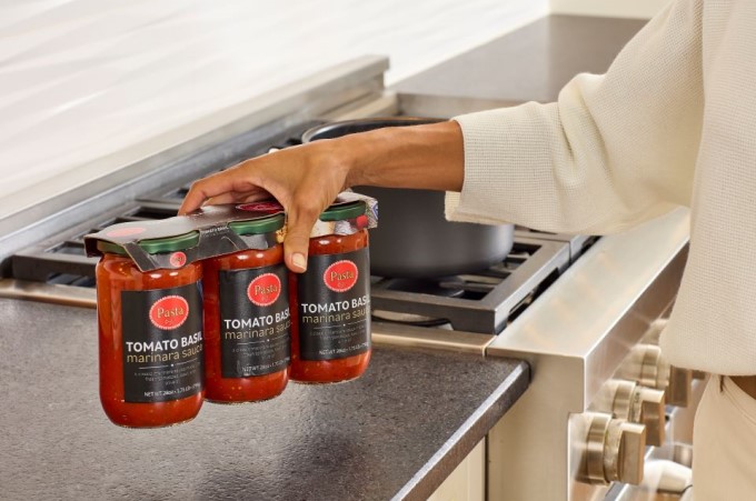 Helping Costco replace plastic jar and bottle multipack handles with sustainable paper-based alternatives