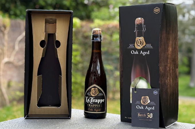 Discover how we partnered with Royal Swinkels Brewery to celebrate La Trappe’s 50th batch of beer with a sleek, paper-based package — blending luxury, heritage and circular design.