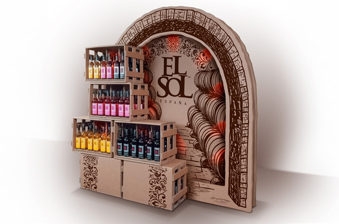 ElSol Wine Display
